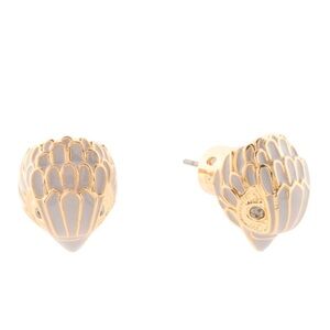 Kurt Geiger Gold and purple Earrings New in Dust Bag